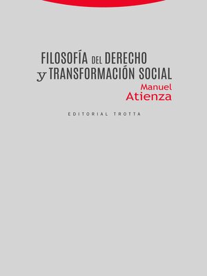 cover image of Filosofía del Derecho y transformación social